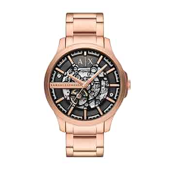 A/X Armani Exchange 時計 Amazon.com: A|X ARMANI EXCHANGE Men's Automatic Rose Gold